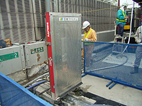 土木現場での設置状況